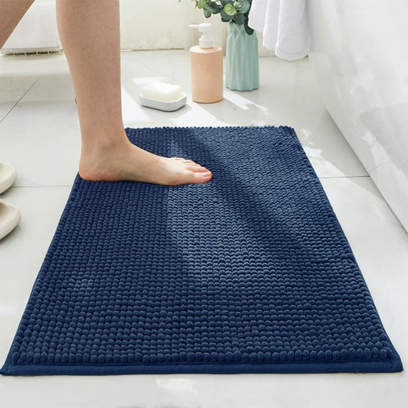 Chenille Carpet Non-Slip 40x60cm Bath Mat All-Season Bedroom Soft Dense Short Pile Polyester Spandex Absorbent Modern Rug Floor Entryway Living Room
