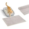 thumbnail image 1 of Chenille Cat Litter Mat for Litter Box, 19.7"x 31.5" Soft Ultra Absorbent Mat, Waterproof & Non-Slip, Easy to Clean Litter Trapping Mat for Indoor Cats, 1 of 7