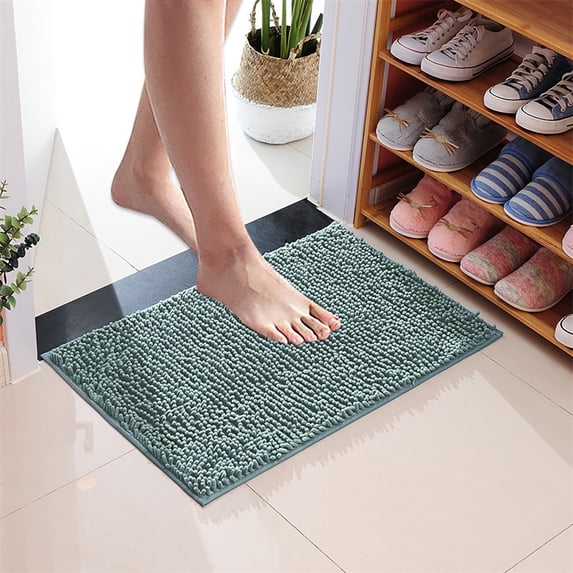 Chenille Door Mat Cozival Absorbent Microfiber Dog Mat - Non-Slip, Washable & Machine Washable - Indoor & Outdoor Entryway Carpet, Traps Dirt & Water, Keeps Floors Clean, Pet Friendly Home Essential