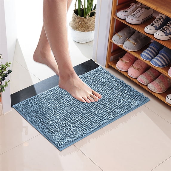 Chenille Door Mat Cozival Chenille Absorbent Door Mat, Microfiber Non-Slip Pet Rug for Muddy Paws, Washable Entryway Carpet for Indoor Outdoor Use, Machine Washable Floor Mat, Absorbent Pet Rug