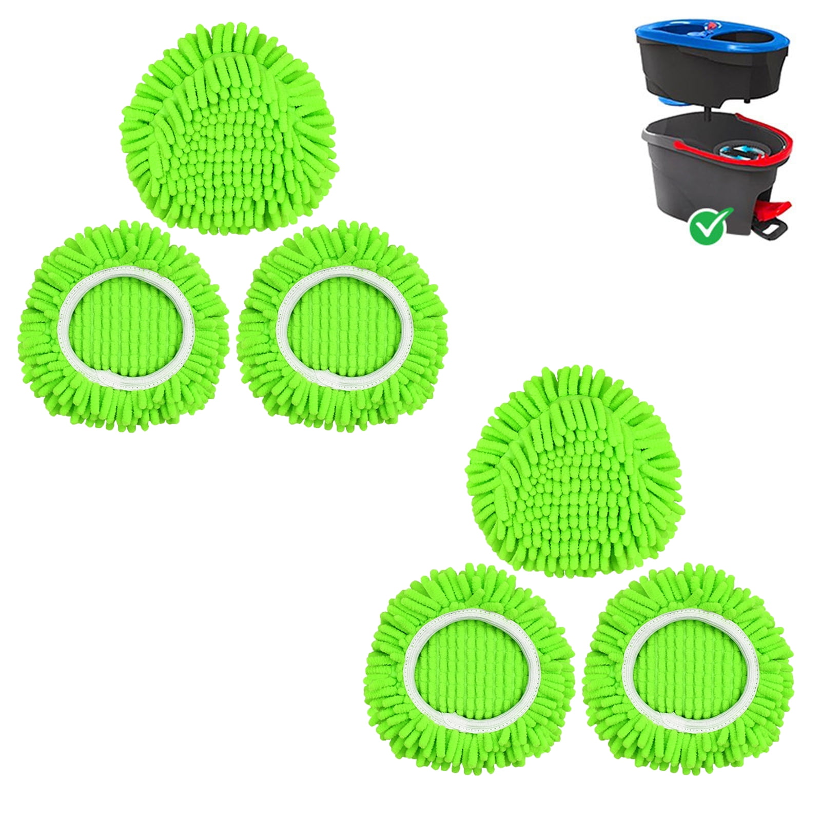 Chenille Duster Mop Head Compatible with O Cedar Mop Easywring 1-Tank ...