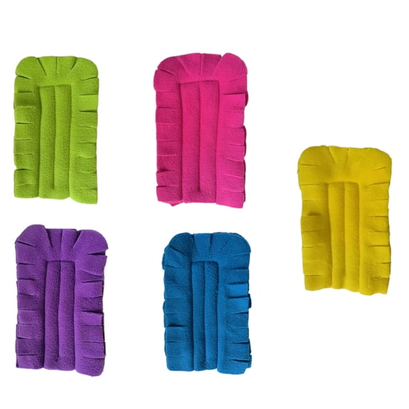 Chenille Duster Replacement Heads Reusable Microfiber Dust Damp Fleece Dusters for Cleaning Washable Refills Hand with Handle Pads Refill Base Exterior Pad Car Multi Surface Tools Home(5pcs)