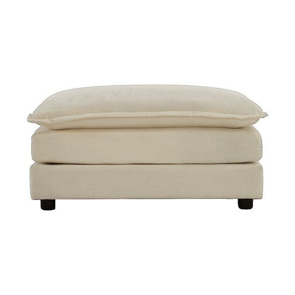 Chenille Fabric , Beige - Suits 2, 3, 4 Seater Sofas, & Comfortable Footrest, Compatible With Different Strong Solid Wood