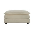 thumbnail image 1 of Chenille Fabric Ottoman Footrest for Versatile Sofa Seating in Beige, 1 of 9