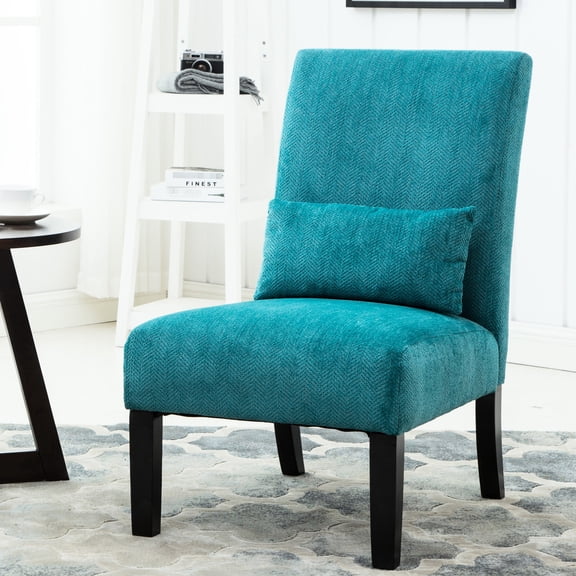 Chenille Fiber Weave | Easy - to - Assemble Chair with Pillow | Sturdy and Attractive Home Piece
