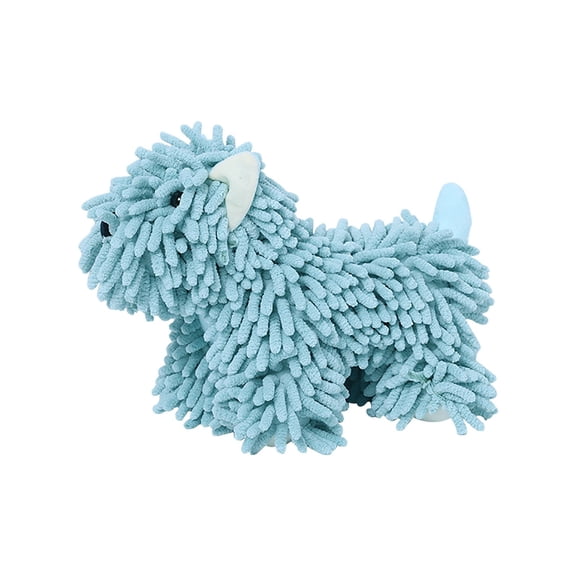 Chenille Hand Towel - Cute Cartoon Dog Plush Fuzzy Ball Hand Towel, Super Absorbent Hanging Kitchen & Bathroom Towels for Kids Green