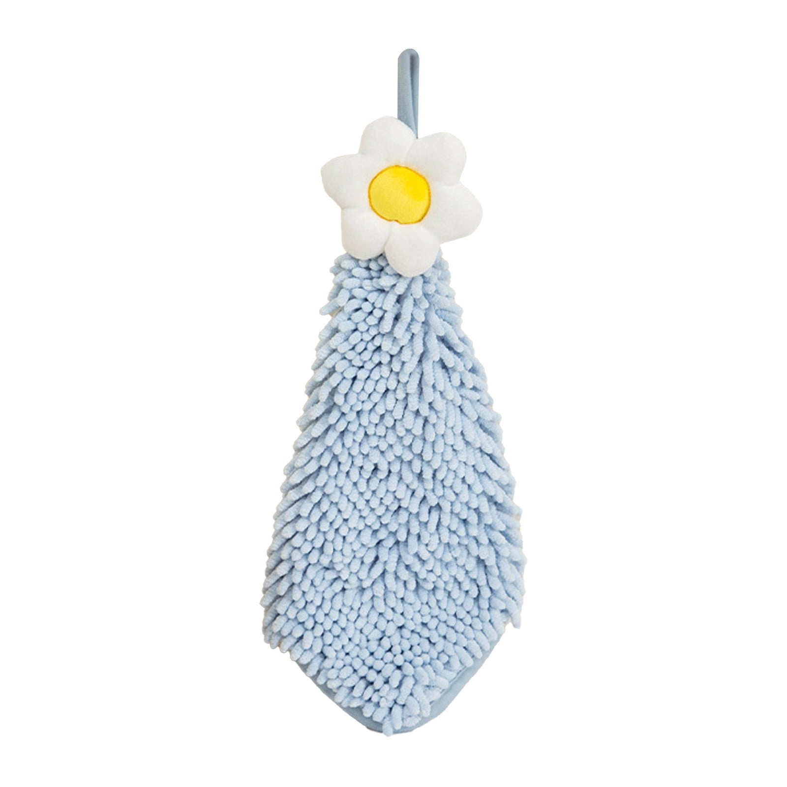 Chenille Hand Towels,Kitchen Hand Towels with Loop,Hanging Hand Towels for Bathroom,Soft