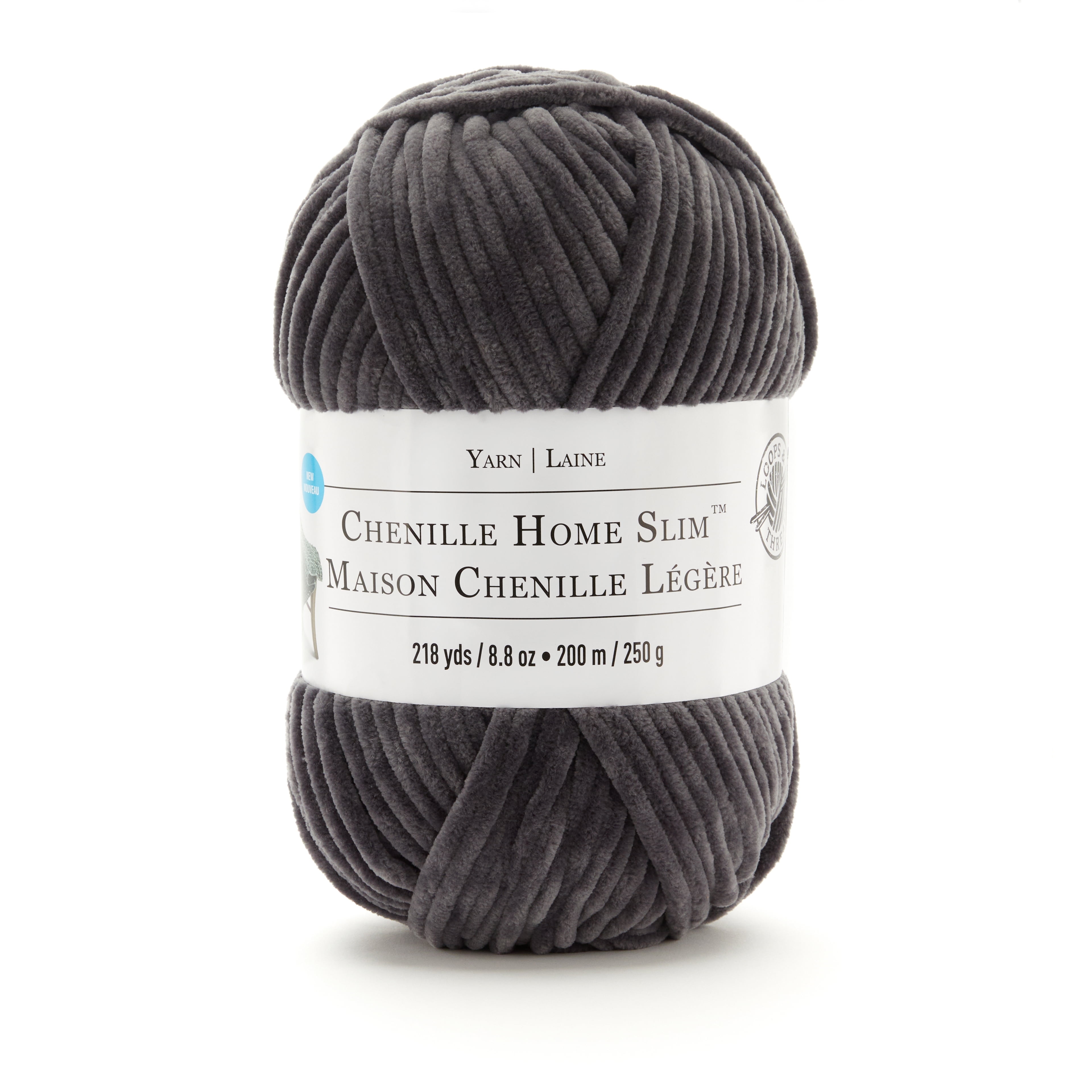 Chenille Home Slim Solid Yarn by Loops & Threads - Yarn for Chenille Home Slim Solid Yarn by Loops & Threads - Yarn for