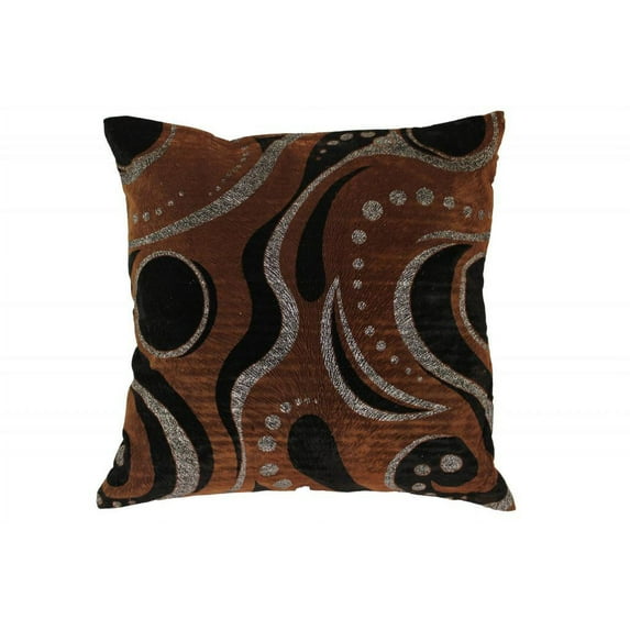 Chenille Indiana Vintage Design 18" X 18" Decorative Cushion Cover