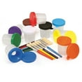 thumbnail image 1 of No-Spill Paint Cup Set, Round w/Brushes, 10/pkg, 1 of 2