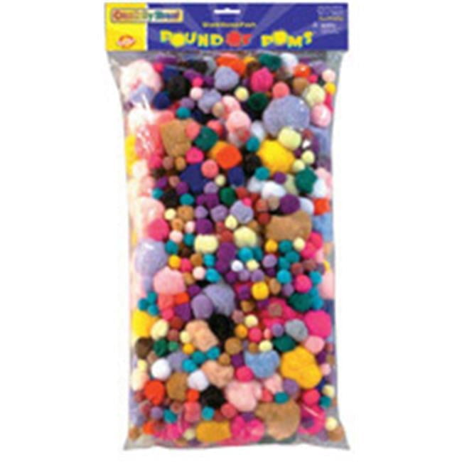 Chenille Kraft Company  Pom Pons Assorted 1 Lb. Bag