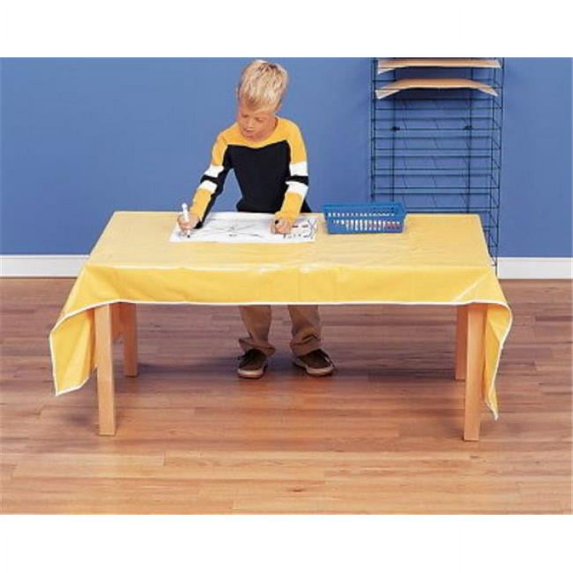 Chenille Kraft Jumbo Messy Mat, 38 x 80 in., Yellow