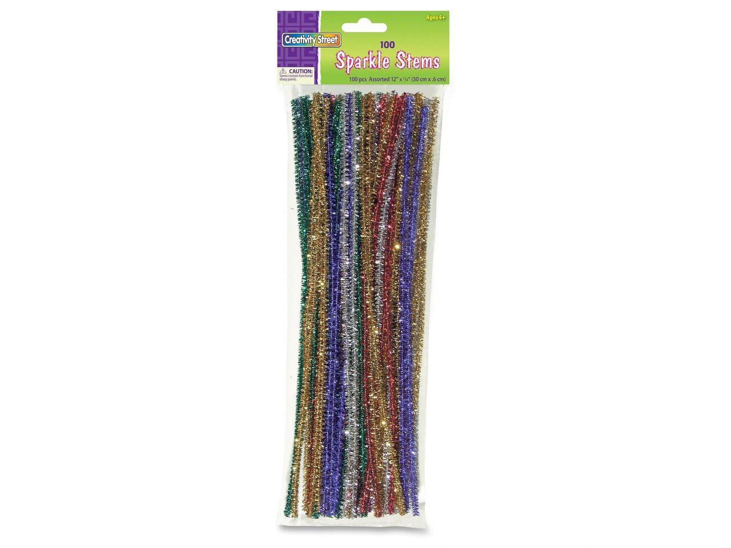 Chenille Kraft Jumbo Sparkly Stem Pipe Cleaners