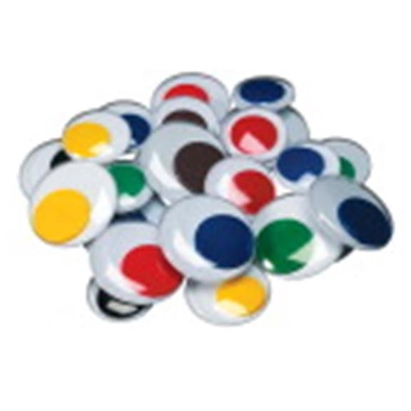 Chenille Kraft Jumbo Wiggle Eye, Assorted Size, Assorted Color - Pack of 100