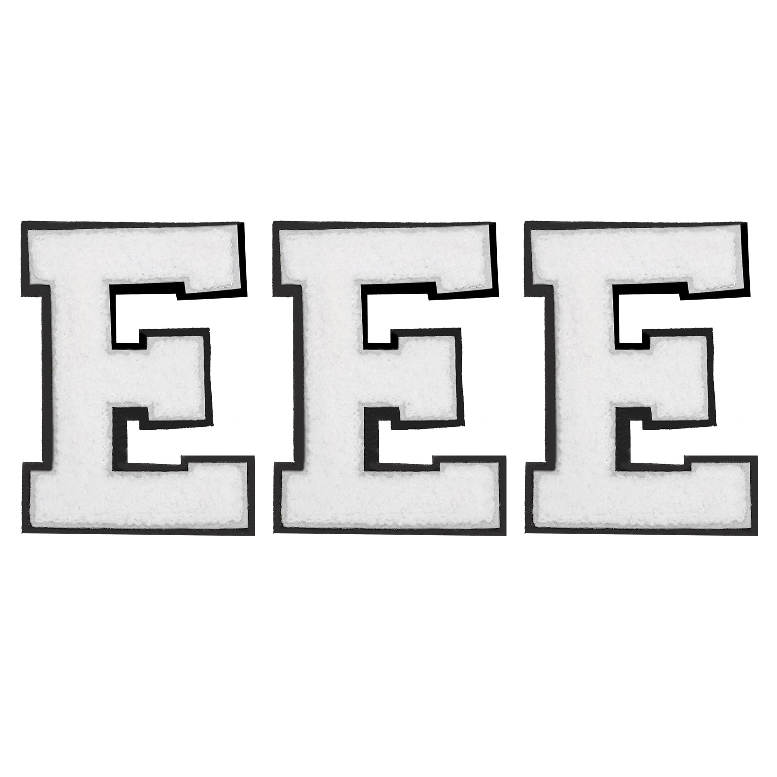 3-Pack Purple Chenille Letter Patches 'Q' | 4.5 Inch Iron-On Glitter Varsity Style For Clothing & Crafts