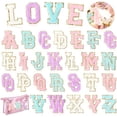 Chenille Letters Patches Self-Adhesive for Clothing: 52pcs Classic ...
