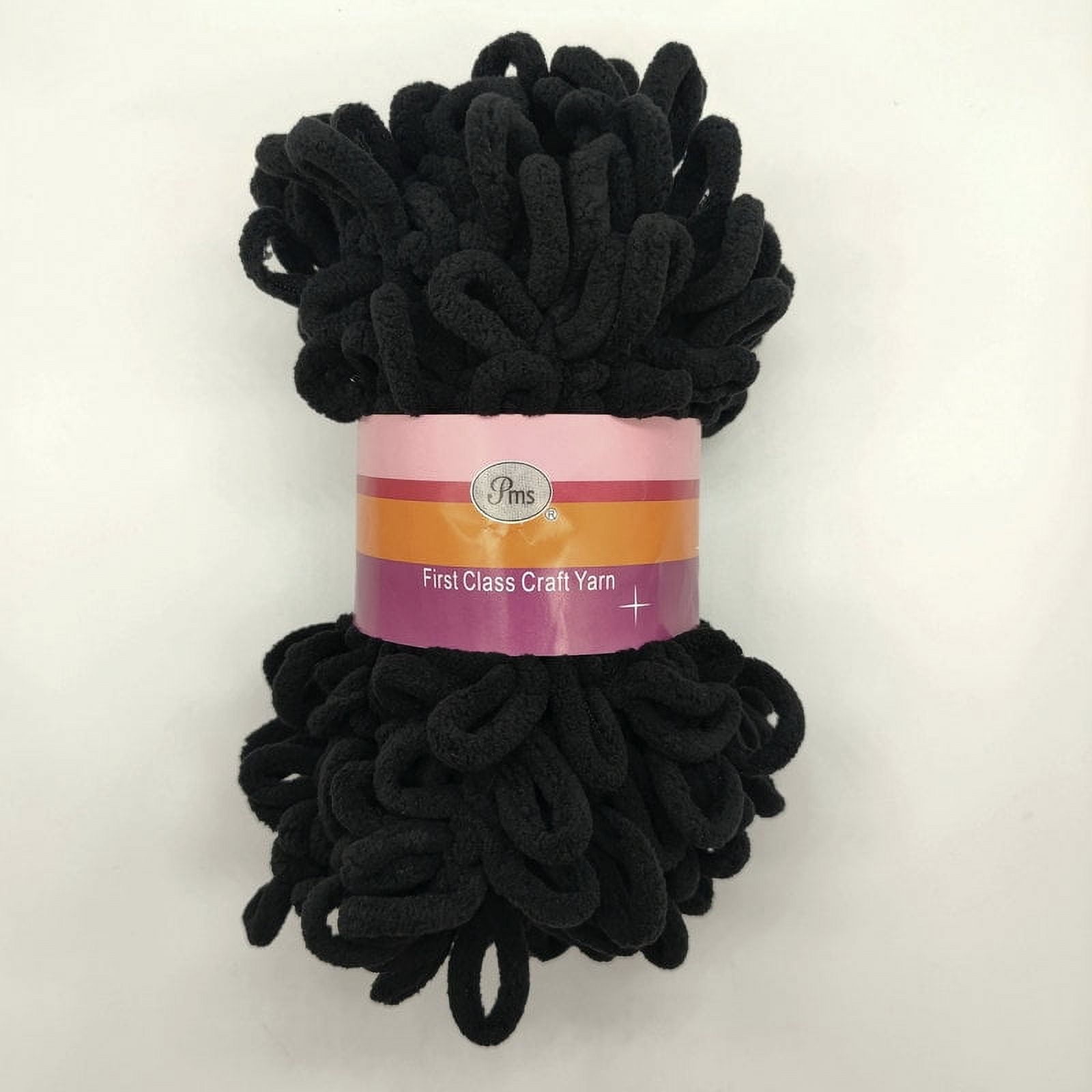 Chenille Loop Yarn, Puffy Yarn Chunky Craft Finger Knitting Loopy Yarn ...