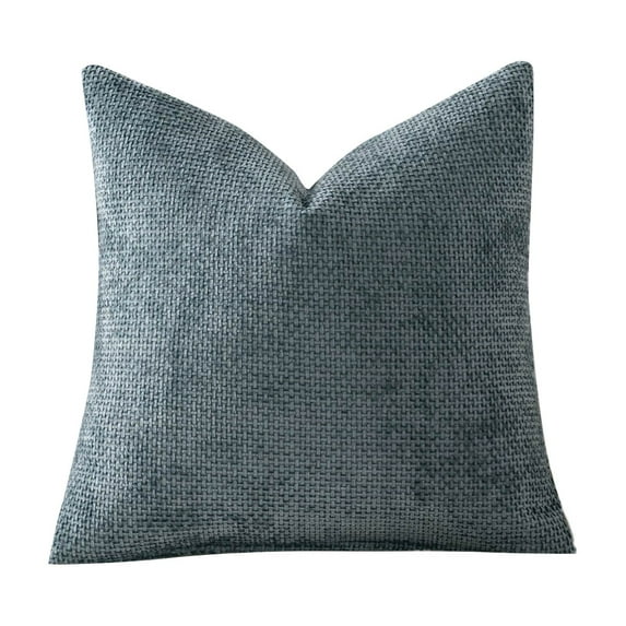 Chenille Pillow Covers 18x18 Inch - Soft Textured Decorative Throw Pillow Covers for Couch, Farmhouse Accent Cushion Covers, Boho Home Decor for Sofa Bedroom Living Room