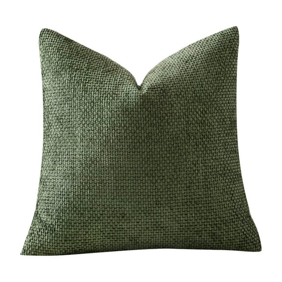 Chenille Pillow Covers 18x18 Inch - Soft Textured Decorative Throw Pillow Covers for Couch, Farmhouse Accent Cushion Covers, Boho Home Decor for Sofa Bedroom Living Room