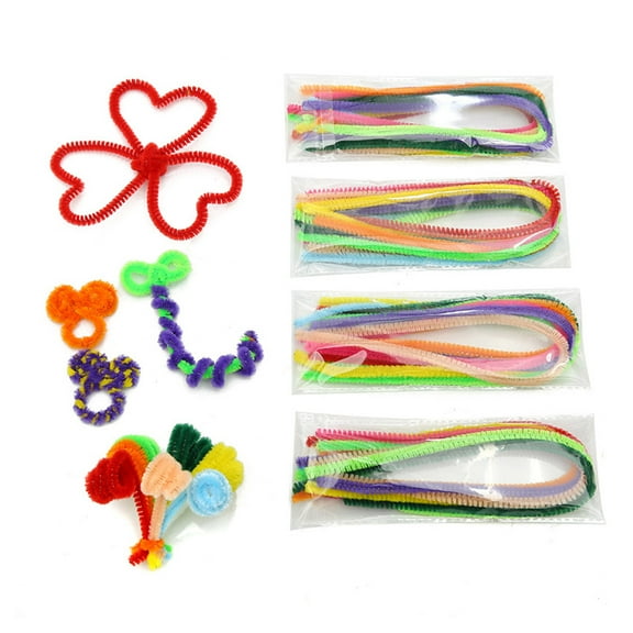 Chenille Pipe Art & Craft Projects Kids Fuzzy Sticks for Extra Long Pieces for Sparkle Craf