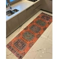 thumbnail image 1 of Chenille Printed Stye Rugs, Entryway Rugs, Green Rugs, Kitchen Rug, Runner Rugs, Turkish Rug, Car Mat Rugs, Tribal Rug, Floor Rug, Luxury Rugs, 2.6'x6.5' - 80x200 cm, 1 of 8