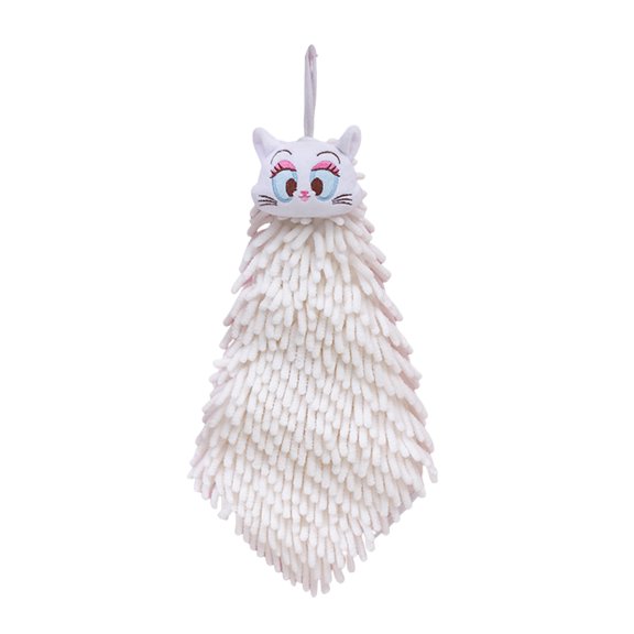 Chenille Quick Dry Bath Hand Drying Puff Towel Balls, Creative Decorative Kitchen Hanging Fuzzy Towels Gadgets for Bathroom, Your Kids Hands Fast Drying