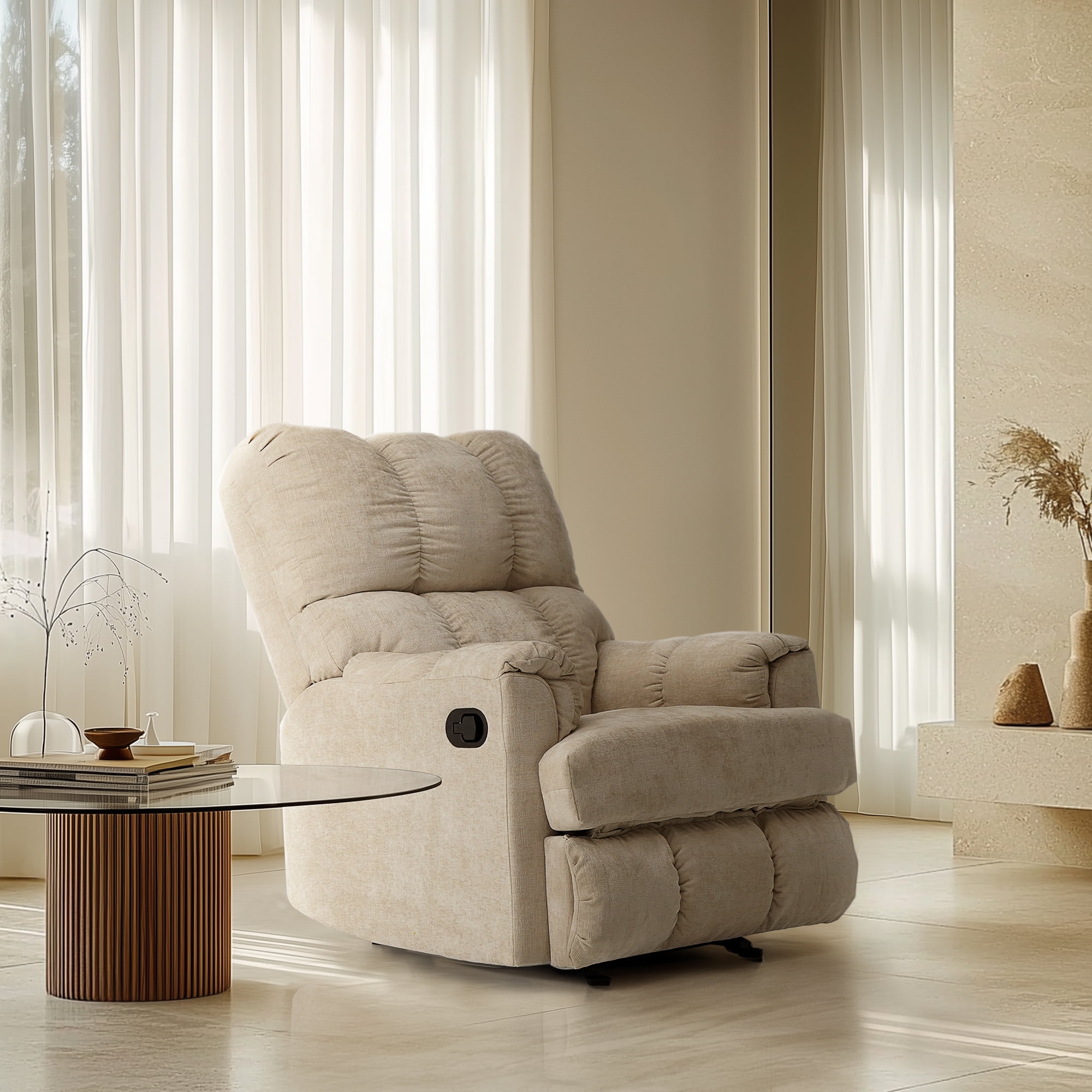 Glider Recliner Badcock Furniture Lift Chairs Chenille Recliner