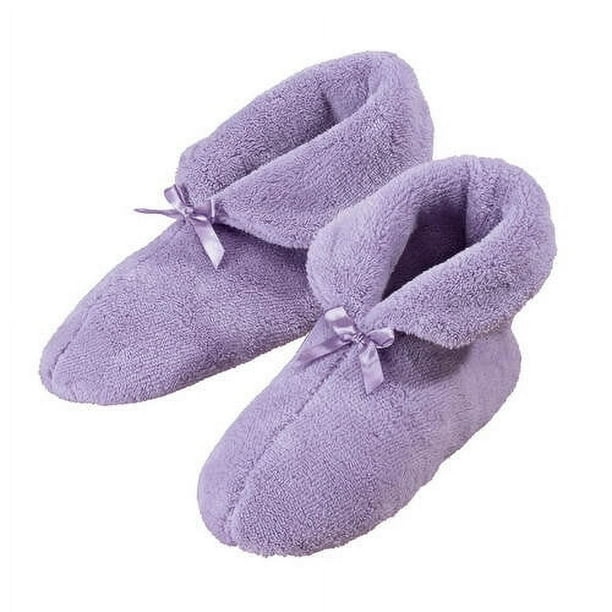 Chenille Slippers - Lavender