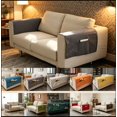 thumbnail image 1 of Chenille Sofa Armrest Cover Anti-Slip Couch Furniture Protector for Recliners Armchairs and Sectionals 16x43 Inch Black Gray, 1 of 9
