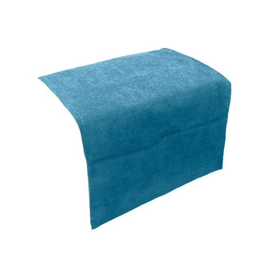 Chenille Sofa Armrest Cover Anti-Slip Couch Furniture Protector for Recliners Armchairs and Sectionals 16x43 Inch Dark Blue