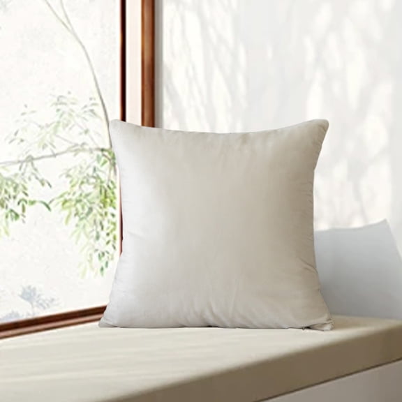 Chenille Sofa Pillow | 17.71x17.71 Inch Decorative Throw Pillow | High Elasticity Filling | Soft Cushion for Living Room Sofa Bedside Window | Beige or Gray