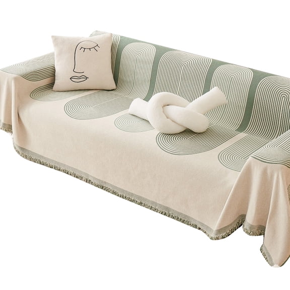 Chenille Sofa Slipcover Soft Cover Fabric Furniture Cover Home Decor Single Piece Anti-cat Scratch Sofa Blanket