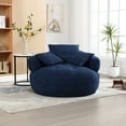 thumbnail image 1 of Chenille Sponge single sofa,No Assembly Required,Fluffy Modern Sleeper Chair for Living room, Bedroom, Lounge and Projection Room, 1 of 17
