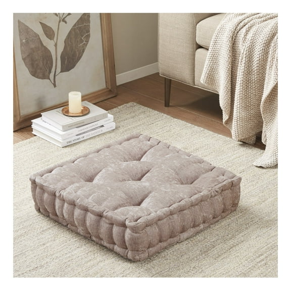 Chenille Square Floor Pillow Cushion 20x20"