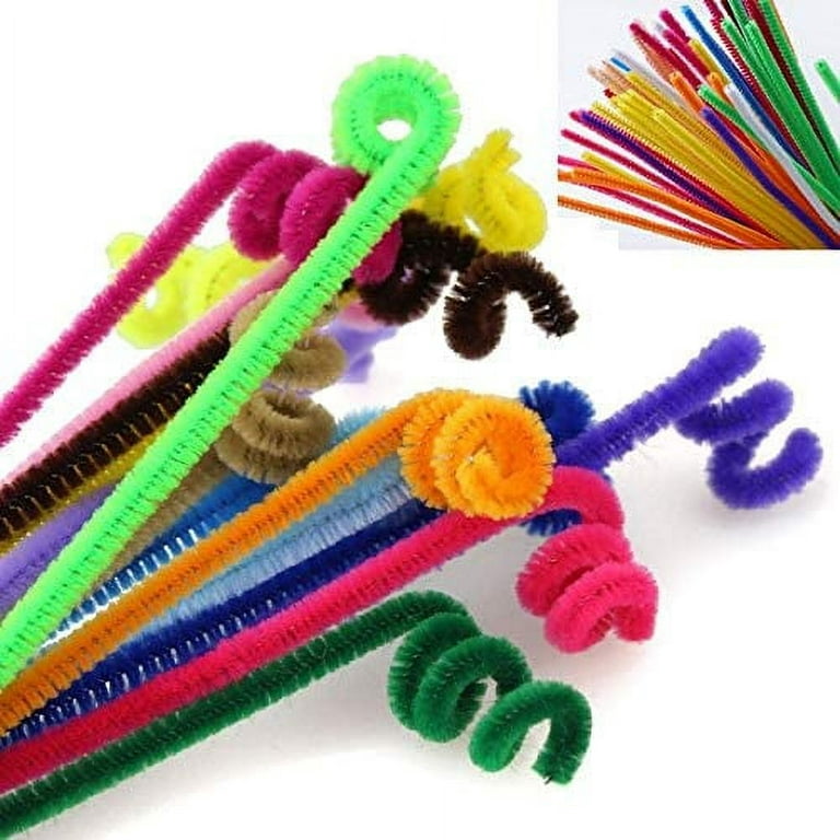Yubnlvae 100 Pcs Pipe Cleaners, Pipe Cleaners Crafts With Scissors Chenille  Stems for Art And Craft Projects, Pipe Cleaners for Arts And Crafts Purple  