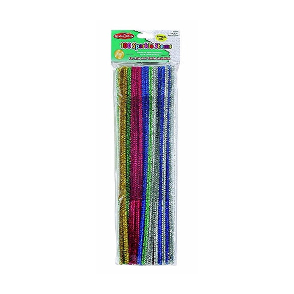 Chenille Stems 6 mm x 12 in., 100 pieces, sparkle (pack of 6)
