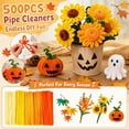 thumbnail image 1 of Chenille Stems, Orange Yellow Fall Tone Pipe Cleaners, 500 Pack Craft Pipe Cleaners for DIY Art Craft Projects, Kids Holiday Crafts, Halloween Christmas Fall Indoor Home Decoration, 1 of 7