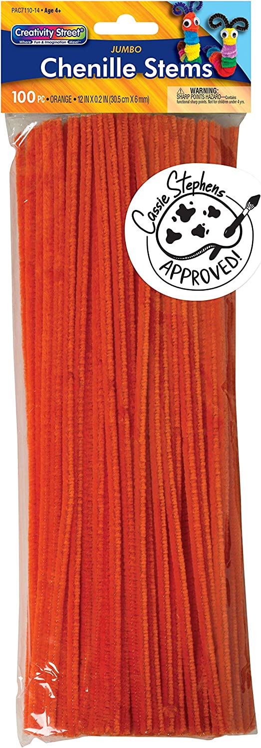 Pipe Cleaner Names Chenille Stems/Pipe Cleaners 12 Inch x 6mm 100-Piece, Orange - Walmart.com
