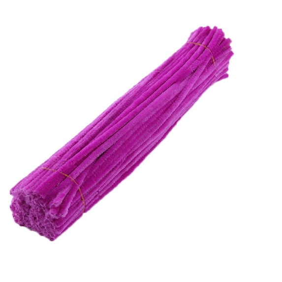 Chenille Stems, Solid Red Chenille Stems,DIY Solid Stem Set Pipe For Cleaners 1 Crafts Arts Decorations Tools Improvement,Sparkling Pipe Cleaners Wire & Fiber Bendable Cuttable Craft Stems,Purple,
