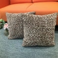 thumbnail image 1 of Chenille Textured Decorative Throw Pillow Covers for Sofa Living Room Home, Cozy Accent Cushions for Families & Apartments, 18x18 Inch, 1 of 11