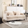 thumbnail image 1 of Chenille Fabric Loveseat with Curved Edges | Ideal for Bedroom Reading Nook, Soft Touch, 1 of 6
