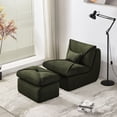 thumbnail image 1 of Chenille Upholstery - Compressed for Space Saving - In Apartment Living - Multi - use Ottoman, 1 of 5