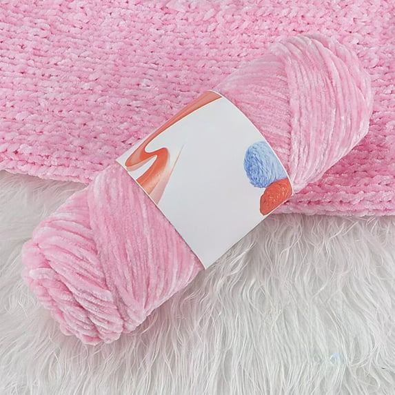 Chenille Velvet Yarn 120 Meters Bulk Chunky Yarn For Crochet Knitting - Soft DIY Craft Yarn For Hats Scarves Blankets Amigurumi P Toys Sweaters Home Decor