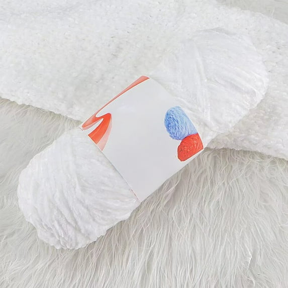 Chenille Velvet Yarn 120 Meters Bulk Chunky Yarn For Crochet Knitting - Soft DIY Craft Yarn For Hats Scarves Blankets Amigurumi P Toys Sweaters Home Decor