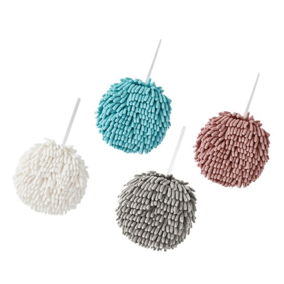 Chenilles Hand Towel Drying Balls High Absorbency Soft Touches Cleaning Balls for Kitchen Bathroom Car