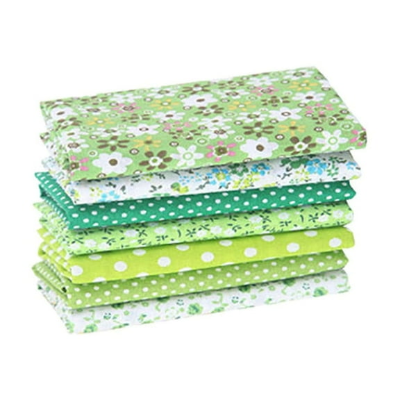 Chenjy 7Pcs Cotton Fabric Patchwork Squares Floral Patterns Printed Arts Craft Diy Cloths, Printed Patchwork Squares for Diy Sewing Quilting Scrapbooking Clearance Sales