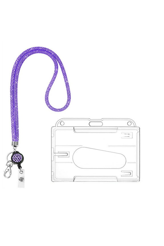 Bling Lanyard, All Round Crystal Neck Strap Lanyard, Rhinestones Lanyard Keychain Neck Lanyard for Women, Id Card, Keys Strap Office Walmart Outlet