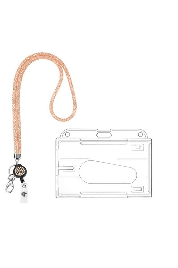 Bling Lanyard, All Round Crystal Neck Strap Lanyard, Rhinestones Lanyard Keychain Neck Lanyard for Women, Id Card, Keys Strap Office Walmart Outlet