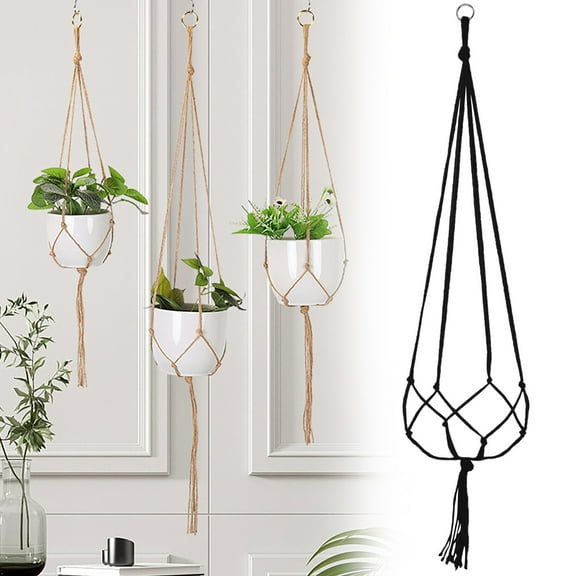 Chenjy Hanging Planters with Macrame Plant Hangers, Hanging Planters for Indoor Plants Pots, Plant Holder Basket Jute Rope Holder for Indoor Outdoor Decorations Walmart Pallets