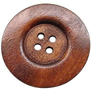 50-Pack 5/8 Inch Wood Beads – 15mm Through-Hole Craft Beads For Sewing, Jewelry & Decor